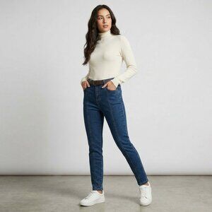 Max Edition Center Seam Jeans - 8P Petite - Tailored Dark Wash